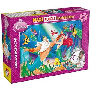 Lisciani - The Little Mermaid Princess Disney puzzel DF Supermaxi, 108 delen, meerkleurig, 31788