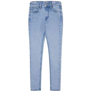 Pepe Jeans Pixlette High Pantalons Fille, Bleu (Denim-pe2), 10 ans