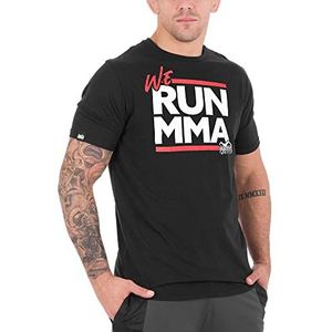 Phantom Sport T-shirt I Fight Fitness vechtshirt I MMA Boxes, We Run Mma - Zwart