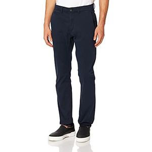 TOM TAILOR Tavis Slim Satijnen broek voor heren van biologisch katoen, 10668 - Sky Captain Blue