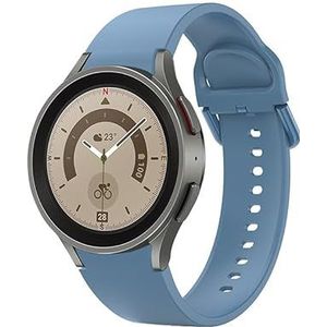 System-S Armband 20 mm van siliconen voor Samsung Galaxy Watch 5 4 Smartwatch Blauw, Blauw, Eine Grösse, Blauw