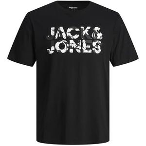 JACK & JONES Jjejeff Corp Logo Tee SS O-hals Sn herenjas, zwart.
