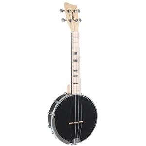 GEWA Manoa B-CO-A Ukulele Banjo met draagtas, zwart