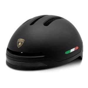 Automobili Lamborghini Smart Helmet Advanced met voorlicht en geïntegreerde richtingaanwijzers, uniseks, één maat, zwart