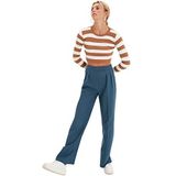 Trendyol Damesbroek, blauwgroen, 68, Blauwgroen