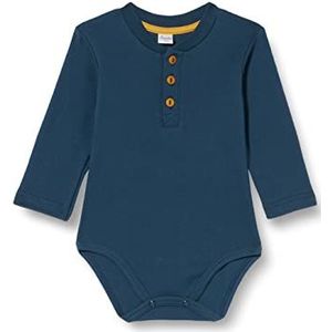 Pinokio Bodysuit Lange mouwen Poloshirt Ondergoed Baby Jongens Navy Blue Secret Forest, 68, Navy Blue Secret Forest