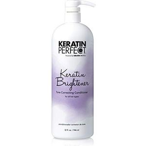 Keratin Perfect - Keratine Brightener – Tone Correcting Conditioner – voor alle haartypes – bevordert glad en hydraterend haar – 946 ml