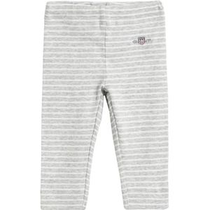 GANT Legging unisexe pour bébé Striped Shield, Gris clair chiné, 80