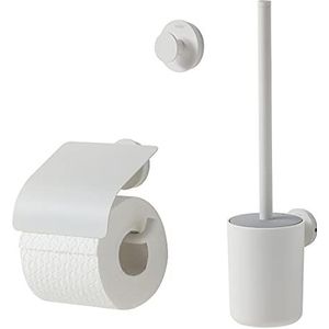 Tiger Urban Toiletaccessoireset - Toiletborstel met houder - Toiletrolhouder met klep - Haak – Wit