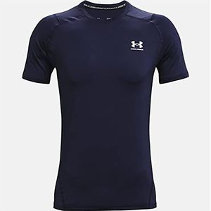 Under Armour HeatGear T-shirt voor heren, korte mouwen, marineblauw