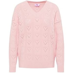 hoona Pull tricoté pour femme, Rose clair, XS-S