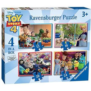 Ravensburger Disney Toy Story 4 - puzzel 4 in doos (12, 16, 20, 24 stuks) voor kinderen vanaf 3 jaar