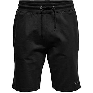 Only & Sons Onsneil Sweatshirt Shorts voor heren, zwart.