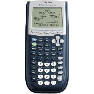 Texas Instruments TI-84 Plus Grafische rekenmachine (8-regelige weergave, geheugen, 2D-weergave) donkerblauw