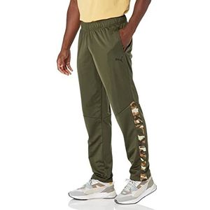 PUMA Pantalon camouflage contrasté pour homme, Vert forêt, XL