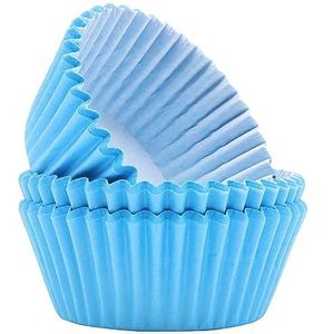 PME BC612 Cupcake-vormpjes van papier, lichtblauw, 60 stuks