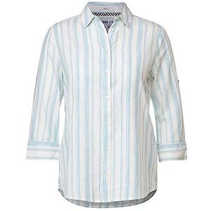 Cecil B344084 Gestreept overhemd voor dames, Adriatisch Blauw