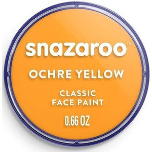 Snazaroo - Verf voor gezicht en lichaam, make-up voor gezicht en vermomming, voor kinderen en volwassenen, blush 18 ml, kleur: okergeel