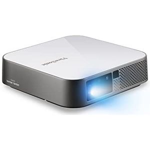 ViewSonic M2e draagbare beamer, Full HD, LED, 1000 LED lumen, Cinema SuperColor+ technologie, HDR/HLG, led-lichtbron, 3D compatibel, bluetooth