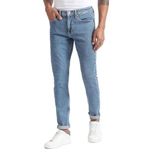 Calvin Klein Jeans Slanke spreider jeansbroek voor heren, Denim Light