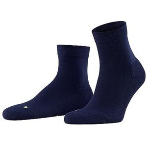 FALKE Cool Kick Unisex Korte Sokken Ademend Sneldrogend Functioneel Draad Lichtgewicht Padding Slipjes Verstevigend Effect Platte Teennaad 1 Paar, Blauw (Navy 6121)