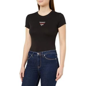 Tommy Hilfiger Tjw Slim Essential Logo 1 SS T-shirts S/S dames, Zwart