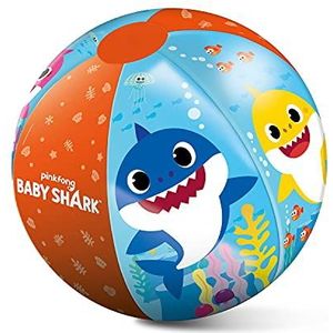 Mondo Toys - Baby Shark Beach Ball - kleurrijke strandbal - opblaasbare strandbal ideaal om in het water te spelen - geschikt voor kinderen, jongens en volwassenen - 50 cm diameter - 16890