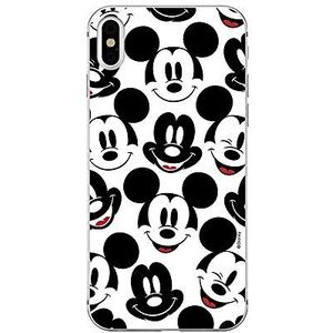 Origineel en officieel gelicentieerd Disney Minnie en Mickey Mouse hoes voor iPhone X, iPhone XS, TPU kunststof beschermhoes, beschermt tegen stoten en krassen