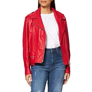 7 For All Mankind Blazer Motorjack voor dames, rood, maat M, Rood