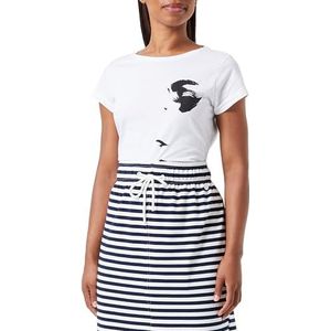 Sisley T-shirt pour femme, White Print 911, L