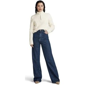 G-STAR RAW Chunky Knitted Skipper Damestrui, Beige (Eggnog D23922-d170-g076)