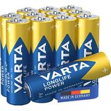 Varta 4906121482 Longlife Power AAA Micro LR03 Batterij (verpakking met 12 stuks) Alkaline Batterij - Made in Germany - ideaal voor speelgoed zaklamp controller en andere apparaten op batterijen