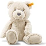 Steiff Bearzy Teddybeer, beige, 28 cm, pluche beer om te knuffelen en te spelen, voor baby's en kinderen, zacht voor de babyhuid, machinewasbaar