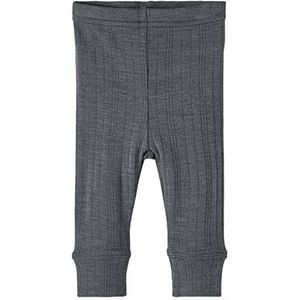 Name It Nbmwang Wool Ne.longjohn Soli Noos Xxiii Bodysuits voor babyjongens baby jongens, Iron Gate