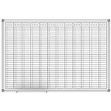 MAUL Maul Standaard jaarkalender, magnetisch whiteboard met maanden- en dagdruk, 60 x 90 cm