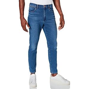 Wrangler high skinny jeans rise heren, Static Stone