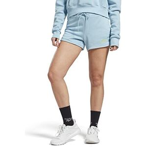 Reebok Doorbuster Identity French Terry Shorts voor dames, Blauwe parel.