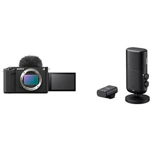Sony ZV-E1 | Content Creation Vollformatkamera(kompakt und leicht, 4K60p, 12,2 Megapixel, 5 Achsen- und Digitale Stabilisierung) + Mikrofon S1