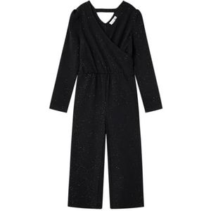 NAME IT Nkfroka Ls Jumpsuit voor meisjes, 1 stuk, zwart.