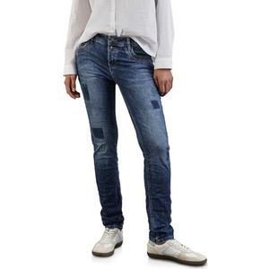 STREET ONE Jean coupe décontractée, Heavy Indigo Wash, 27W / 32L