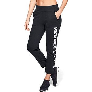 Under Armour Rival Fleece Pant - broek - Rival - dames, zwart/wit (001)