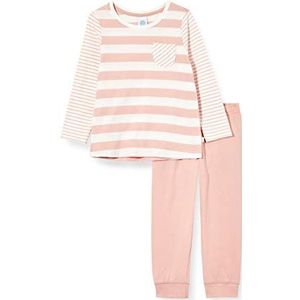 Sanetta Meisjes pyjama lang roze zilver roze 116, Zilverroze