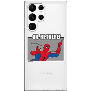 ERT GROUP Telefoonhoesje voor Samsung S22 Ultra Original en officieel gelicentieerd Marvel motief Spider Man 032, passend bij de vorm van de mobiele telefoon, gedeeltelijk bedrukt