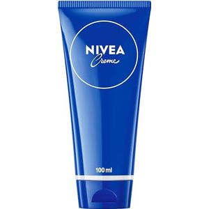 NIVEA Universele verzorgingscrème, klassieke vochtinbrengende crème voor alle huidtypes, rijke verzorging met huidgerelateerde euceriet (100 ml)