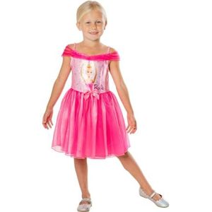 RUBIES - Officieel Barbie – Barbie-kostuum voor kinderen – maat 7 – 8 jaar – kostuum met tutu-jurk, ballerina, roze
