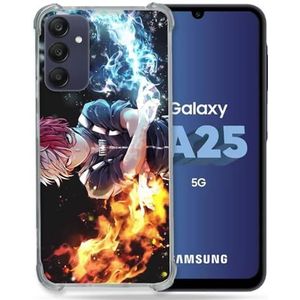 Cokitec Versterkte hoes voor Samsung Galaxy A25 5G Manga My Hero Academia Shoto