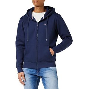 Tommy Jeans Tjm Fleece hoodie met ritssluiting voor heren, Navy Blauw