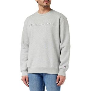 Champion Rochester 1919 Champion Logo - Heavy Powerblend Fleece Crewneck Sweatshirt voor heren, Grigio Melange Oxford