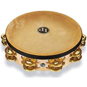 Latin Percussion LP384-BR Tamburin Pro, 25,4 cm, dubbele rijen, messing kop 25,4 cm