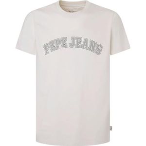 Pepe Jeans T-shirt Clement pour homme, Beige (blanc craie), L